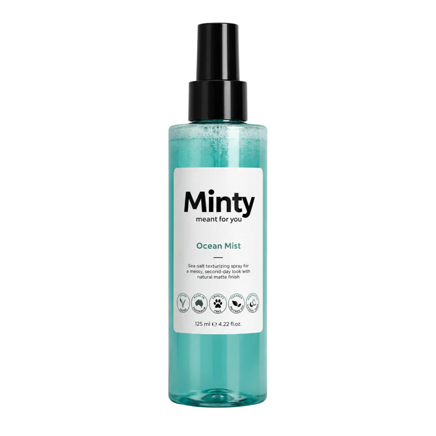 Mint-green bottle of Minty Ocean Mist Sea Salt Spray